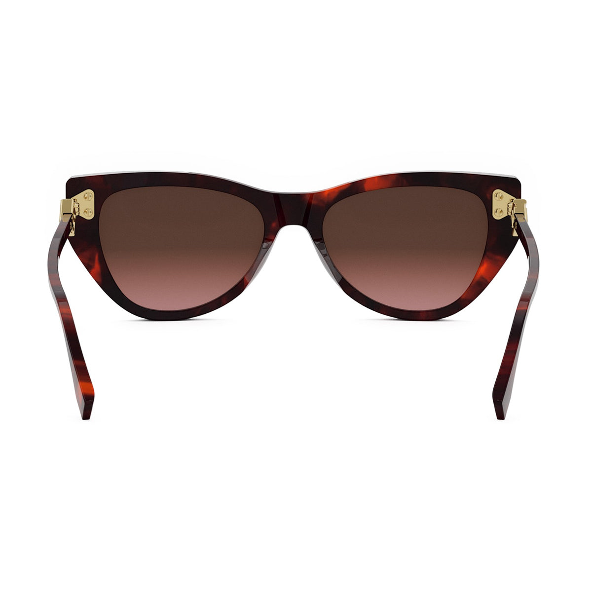 FE40149I FF Diamonds 54F Havana Rosso Marrone Acetate Occhiali Da Sole
