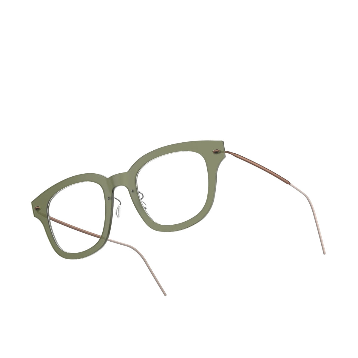 N.o.w. 6633 C11M - U12 Verde Titanium Occhiali Vista