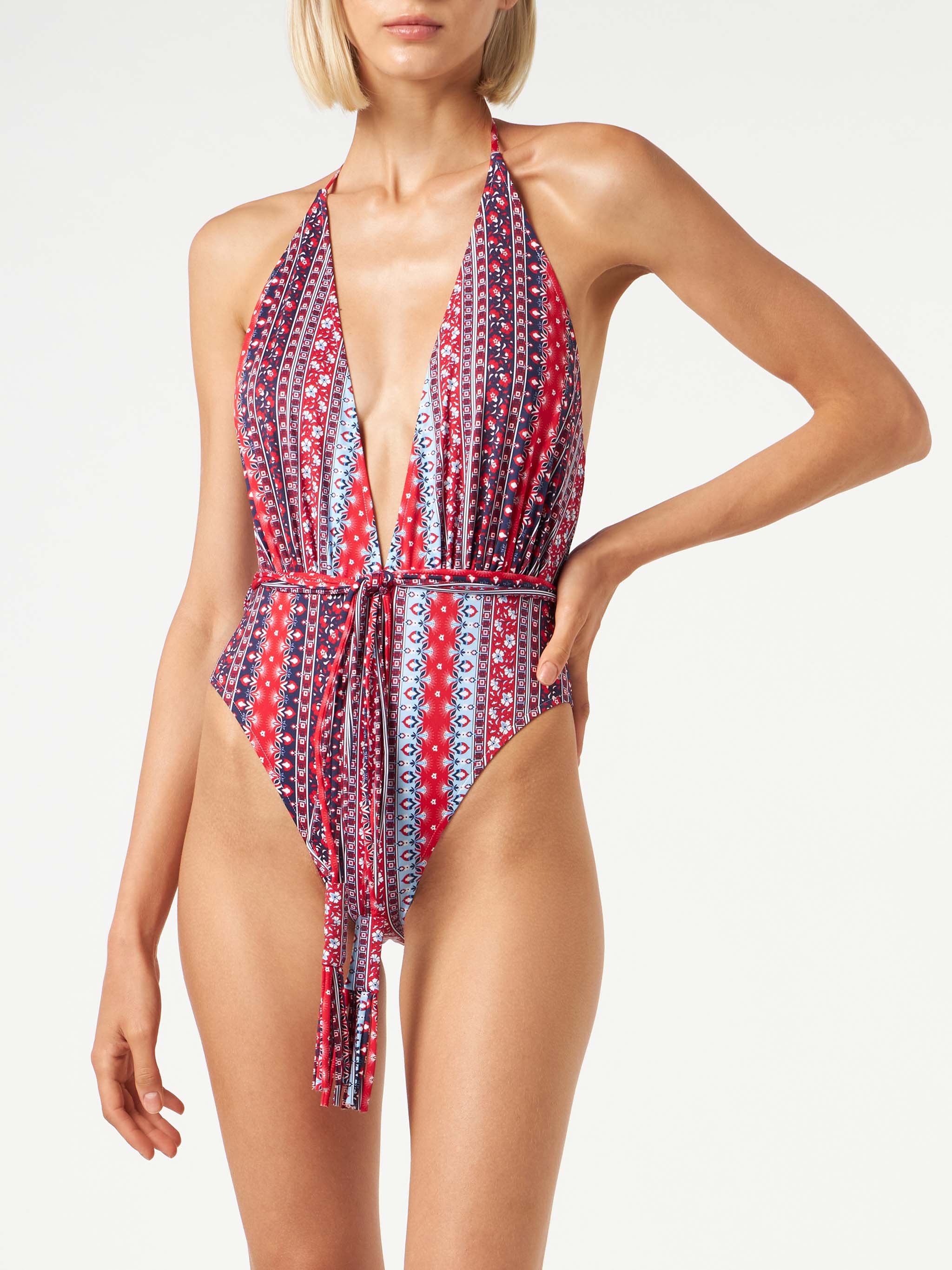 One Piece Gipsy Print Blue