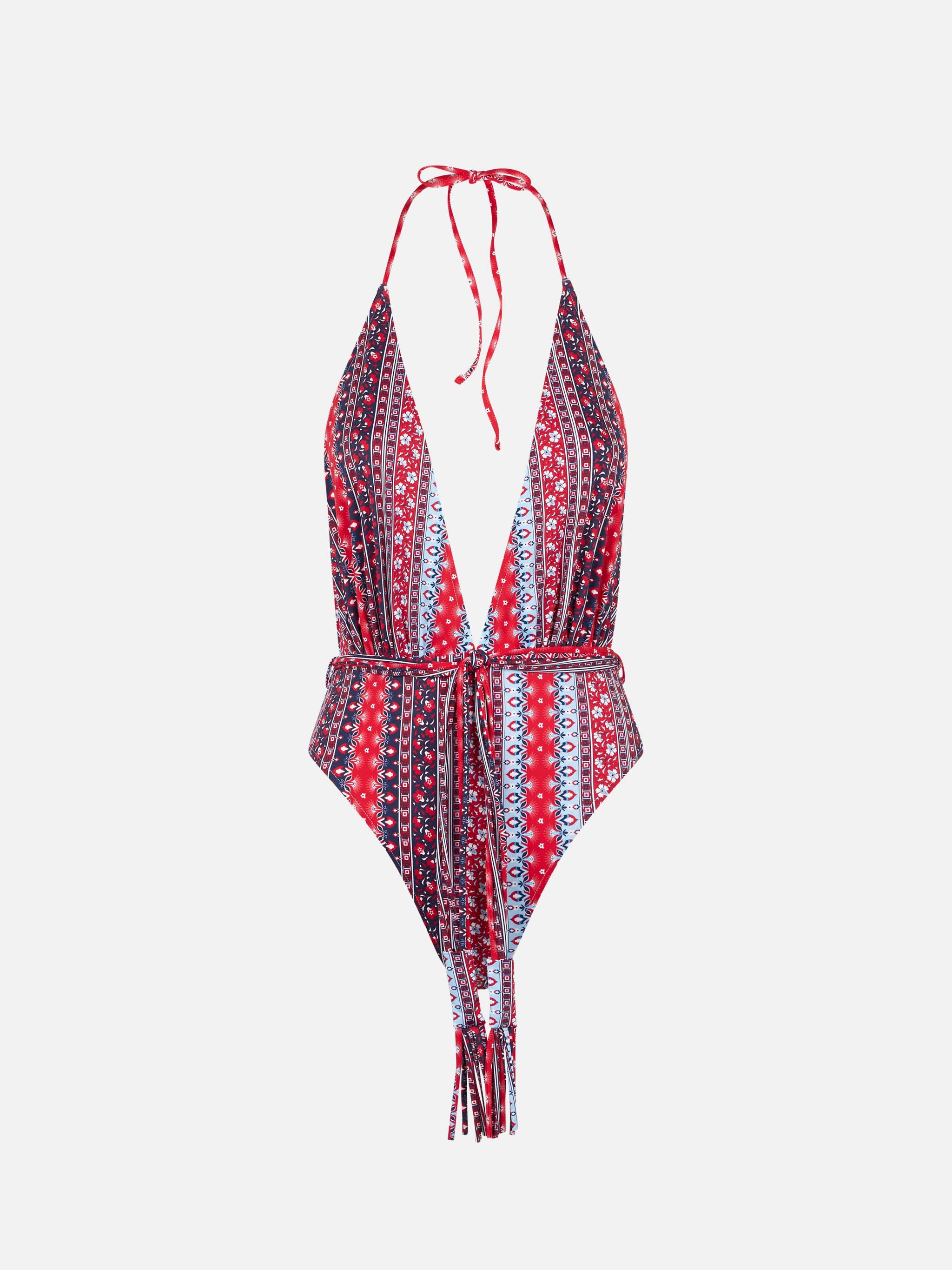 One Piece Gipsy Print Blue