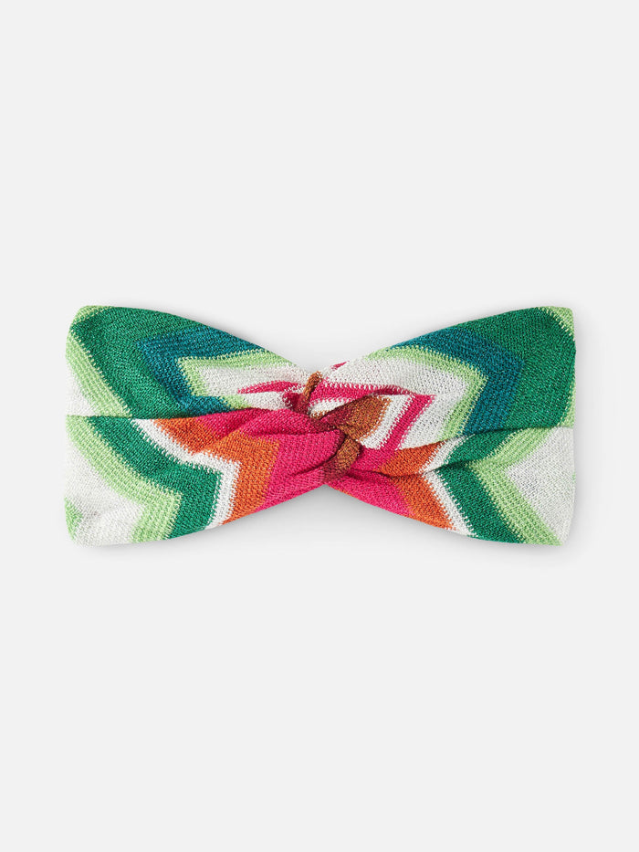 Ivy Multicolor Chevron Knit Headband __single__ Head Band