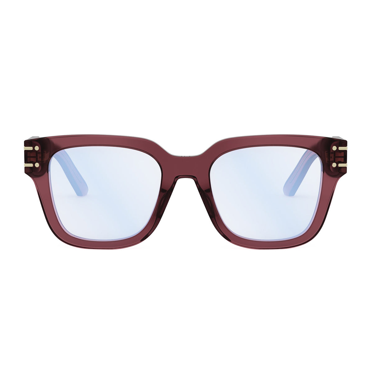 DiorSignatureO S5I 35BB Bordeaux Transparent Rosso Acetate Occhiali Da Vista