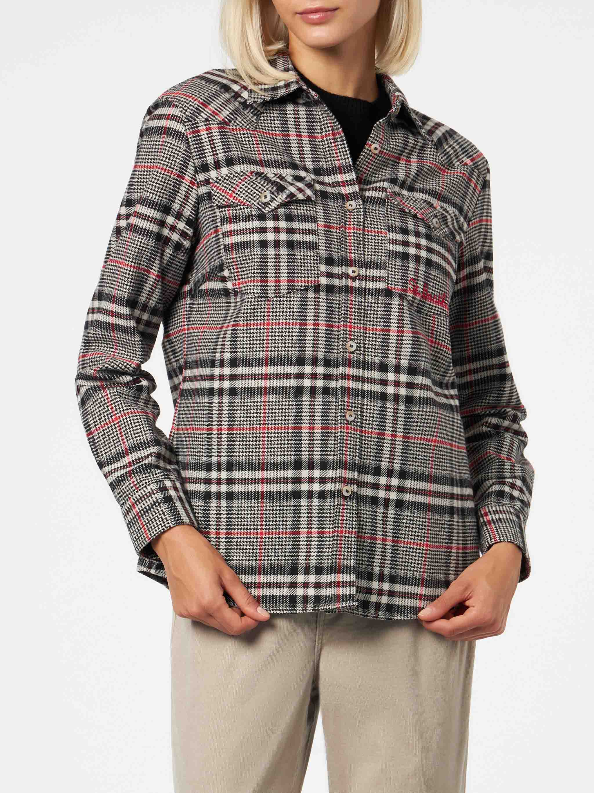 Deer Prince Of Wales Overshirt Black Shirt