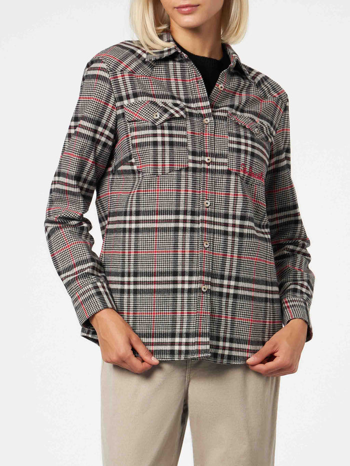 Deer Prince Of Wales Overshirt Black Shirt