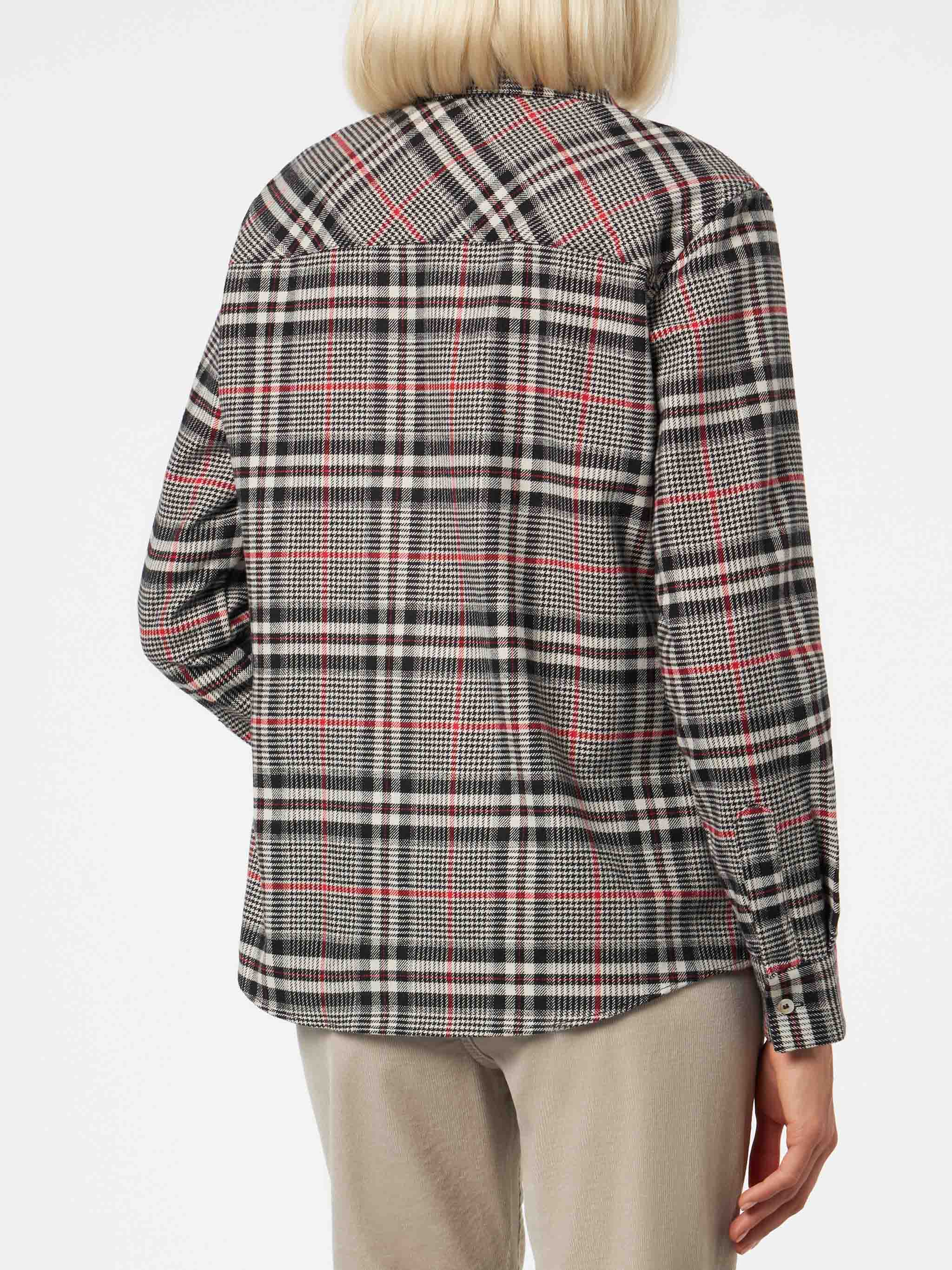 Deer Prince Of Wales Overshirt Black Shirt