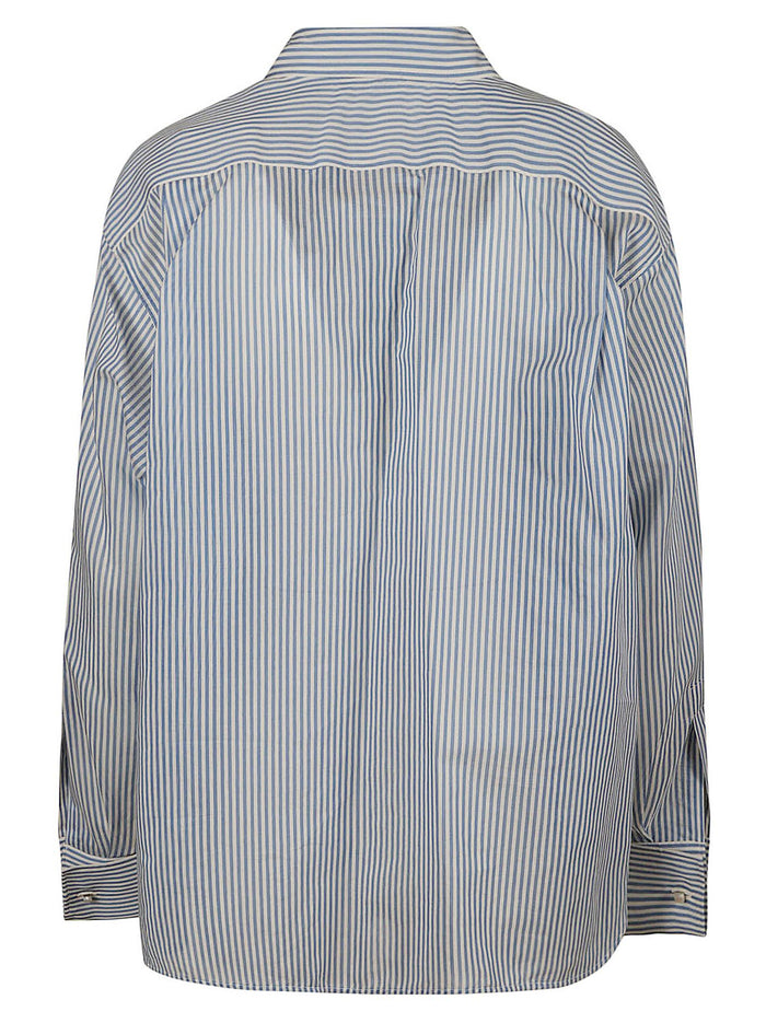 VERTIGO Bianco Cotton Silk. made In Italy. Camicia
