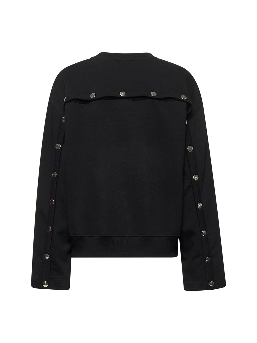 Sweatshirt Black Cotton Sweatshirts