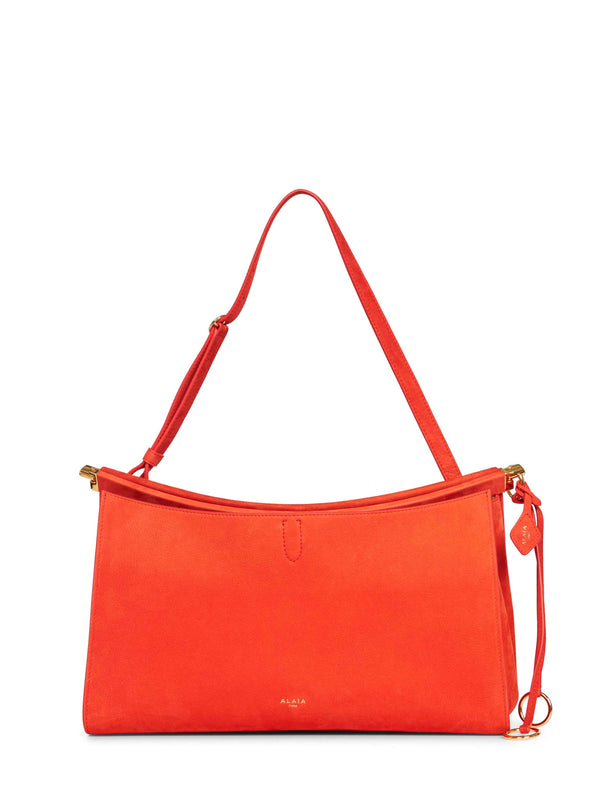 Shoulder Bag Le Click Pocket 35 Orange Calf Leather