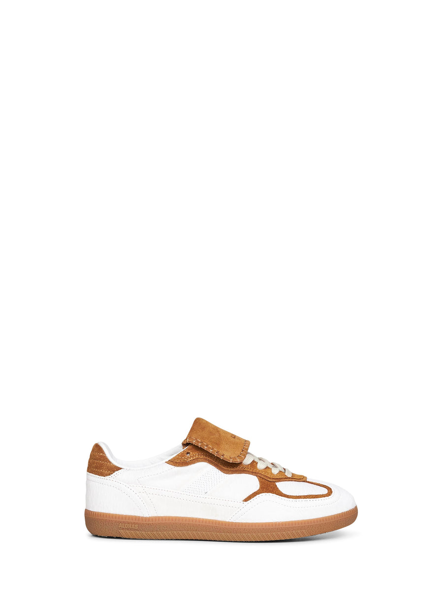 Ivory Calf Hair Sneakers Leather Trainers