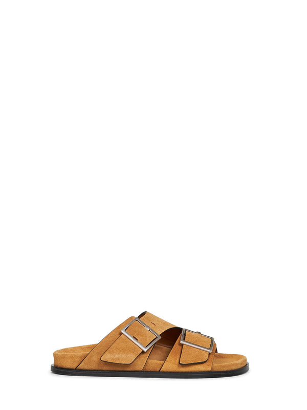 Tan Suede Alba Sandals Leather