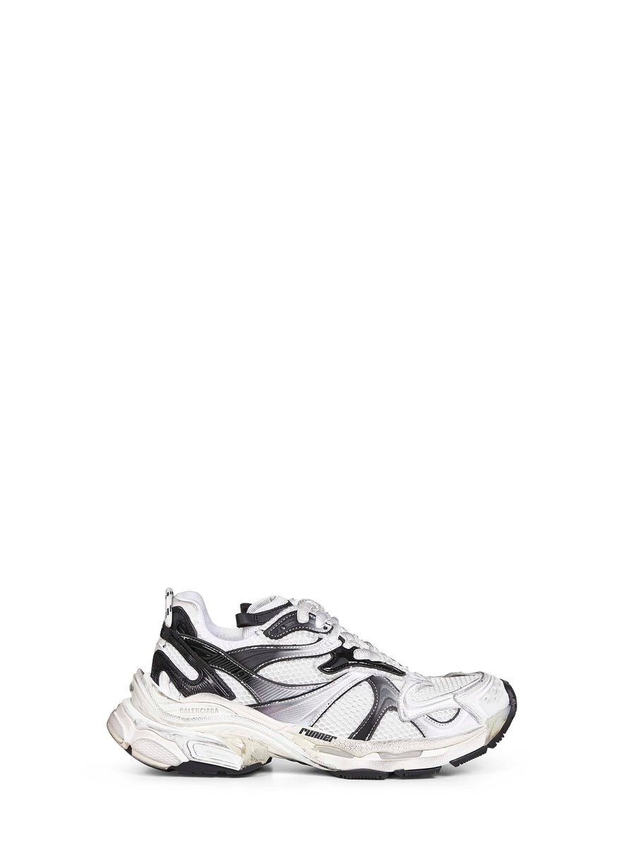 Runner Sneakers White-Black White/black Polyurethane Trainers