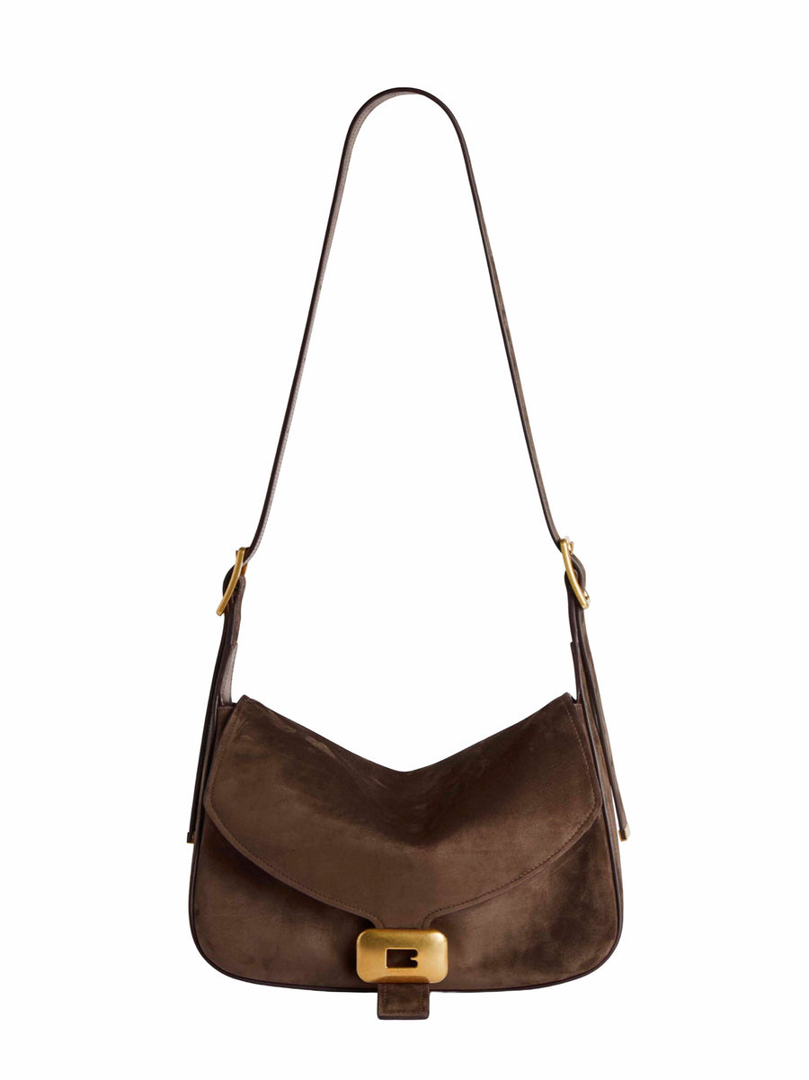 Shoulder Bag Clicca Brown Calf Leather
