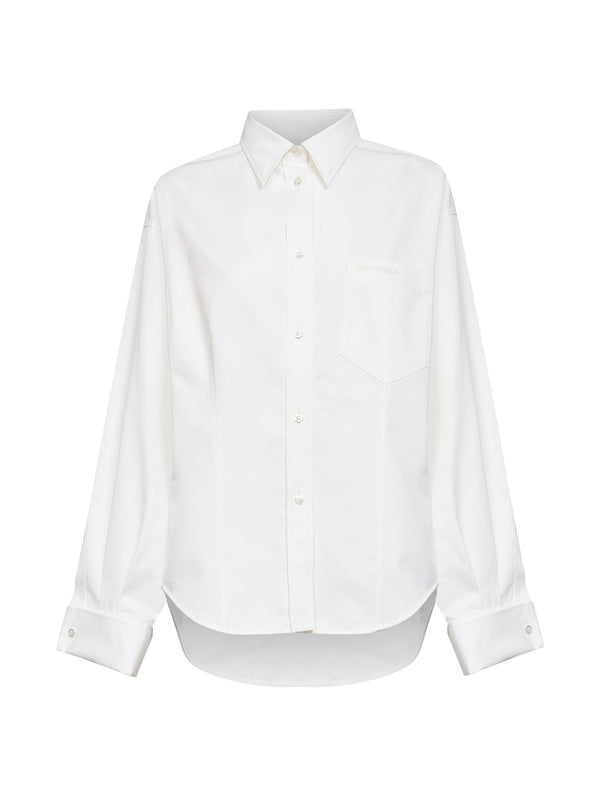 Shirt Classic — Cotton Organza & Silk Poplin (white)