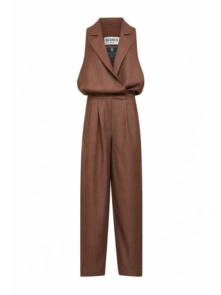 Jumpsuit Rasty Brown Cotton Tracksuits
