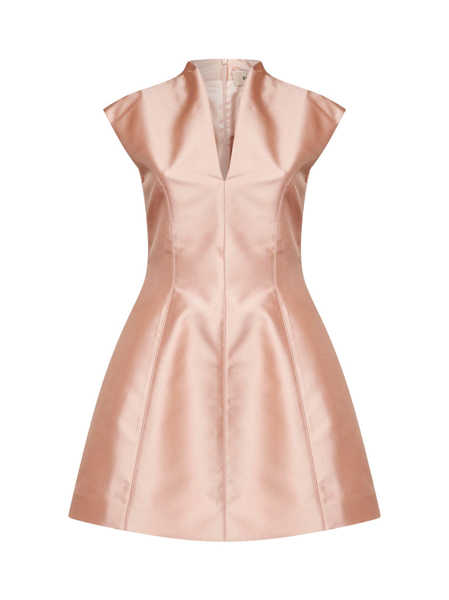 Mini Dress Alinka Taffeta Powder Pink Polyester