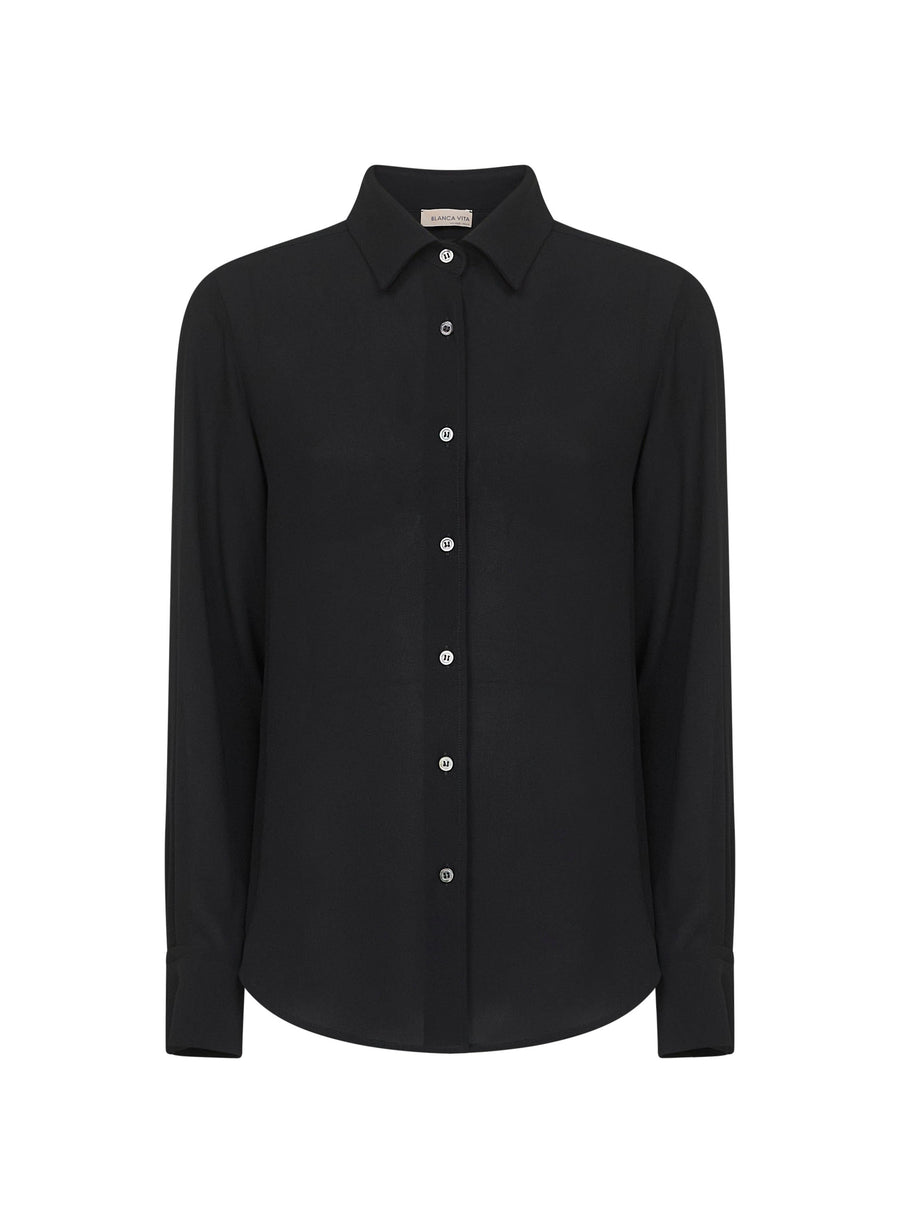 Onyx Crepe Corten Shirt Polyester