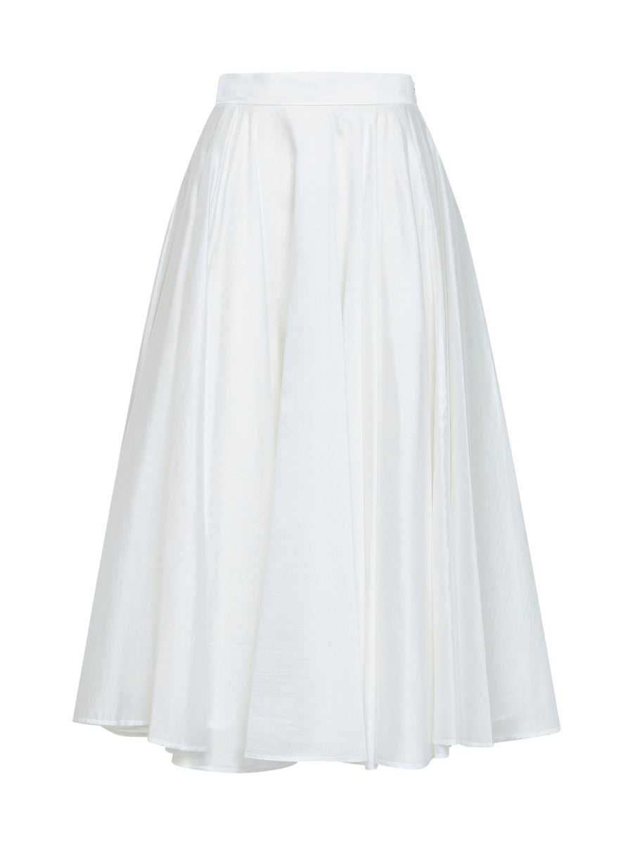 Midi Skirt Geliux White Lyocell