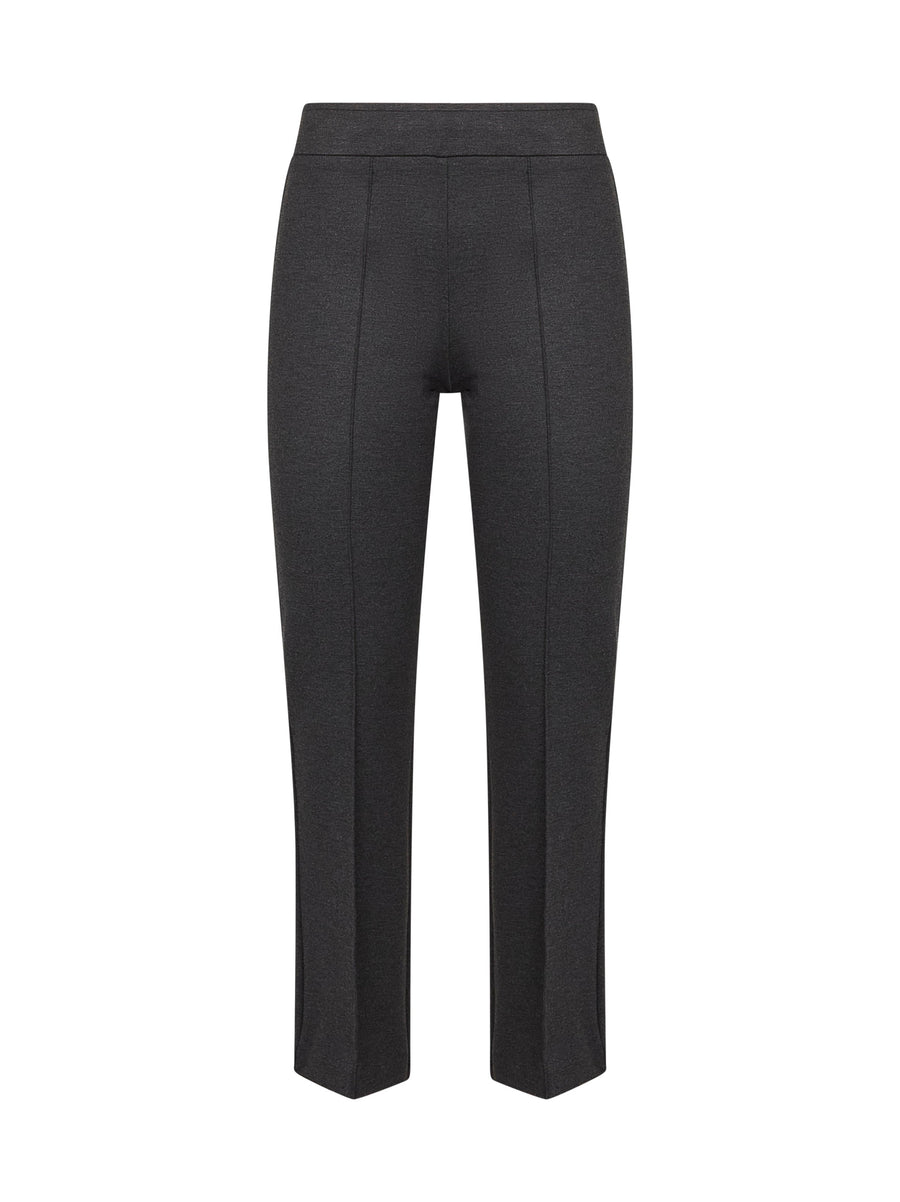 Anthracite Stretch Jersey Trumpet Trousers Viscose