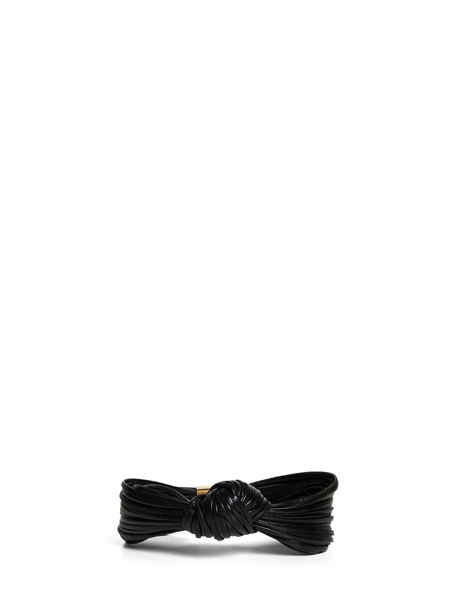 Knot Leather Bracelet Black Lambskin Bracelets