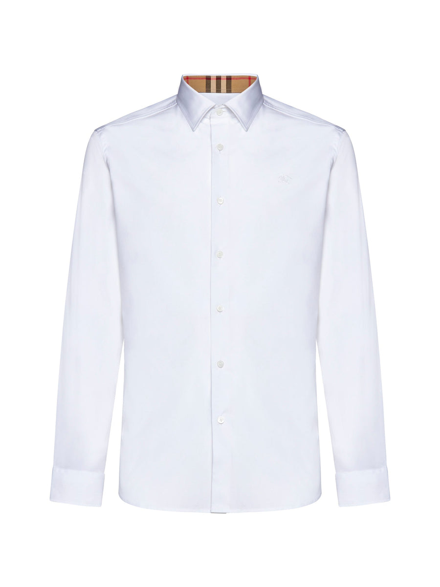 Summerton Check Cotton Shirt White
