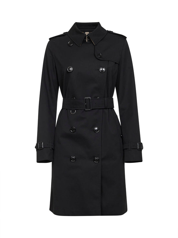 Trench Coat Kensington Heritage Black Cotton & Raincoats