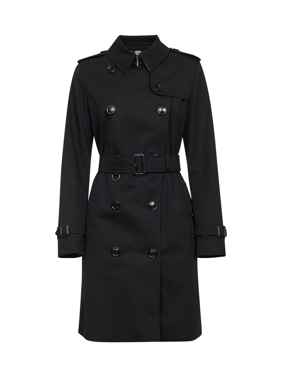 Trench Coat Kensington Heritage Black Cotton & Raincoats