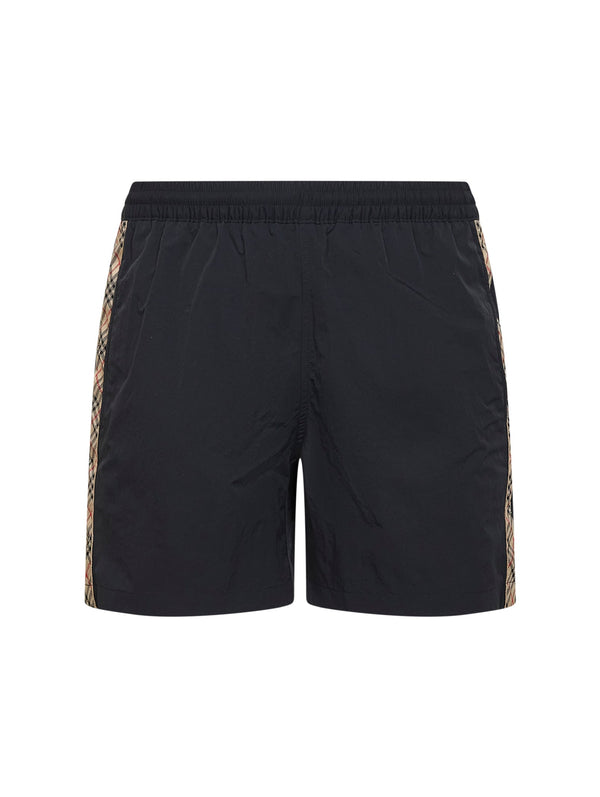 Swim Shorts Black Nylon Polyamide Beachwear
