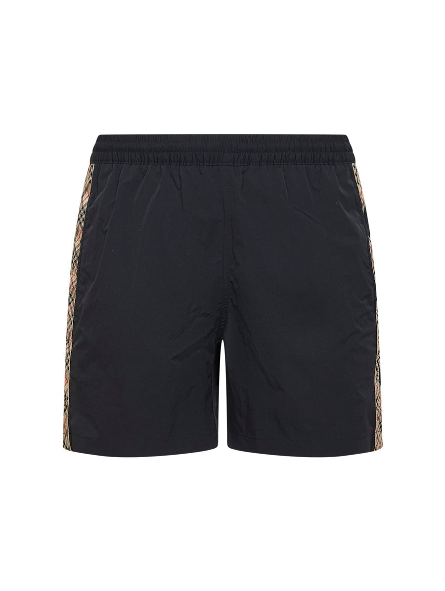 Swim Shorts Black Nylon Polyamide Beachwear