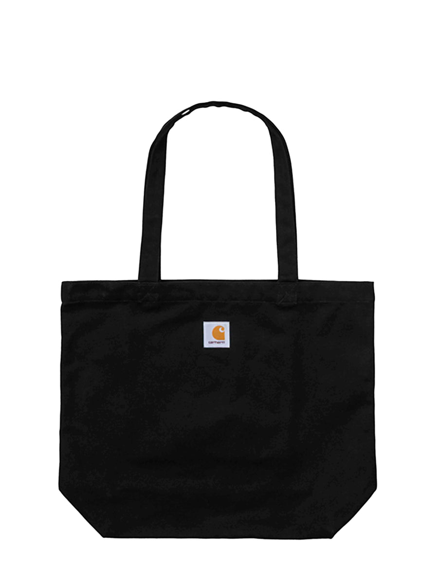 Canvas Tote Bag, Black Cotton Shoulder Bags