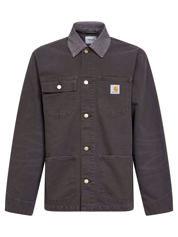 Shale Michigan Coat Jacket Brown Organic Cotton Bomber