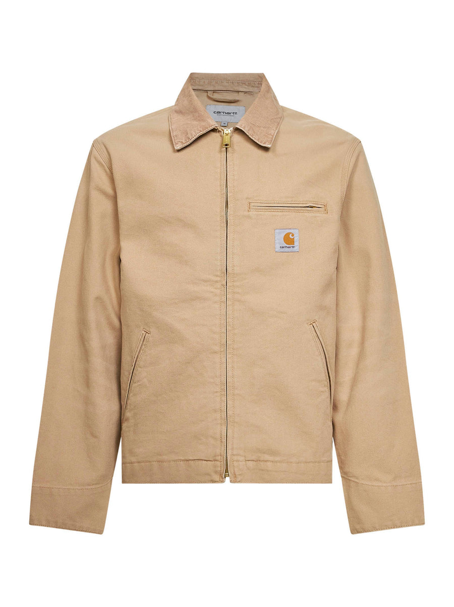Canvas Detroit Jacket Dusty Brown Cotton Bomber