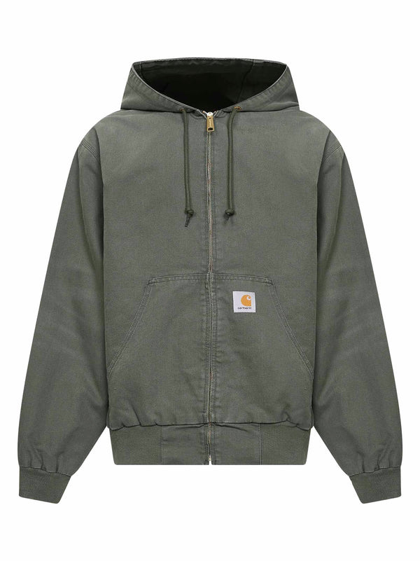 Hooded Jacket Og Active Green Organic Cotton Bomber