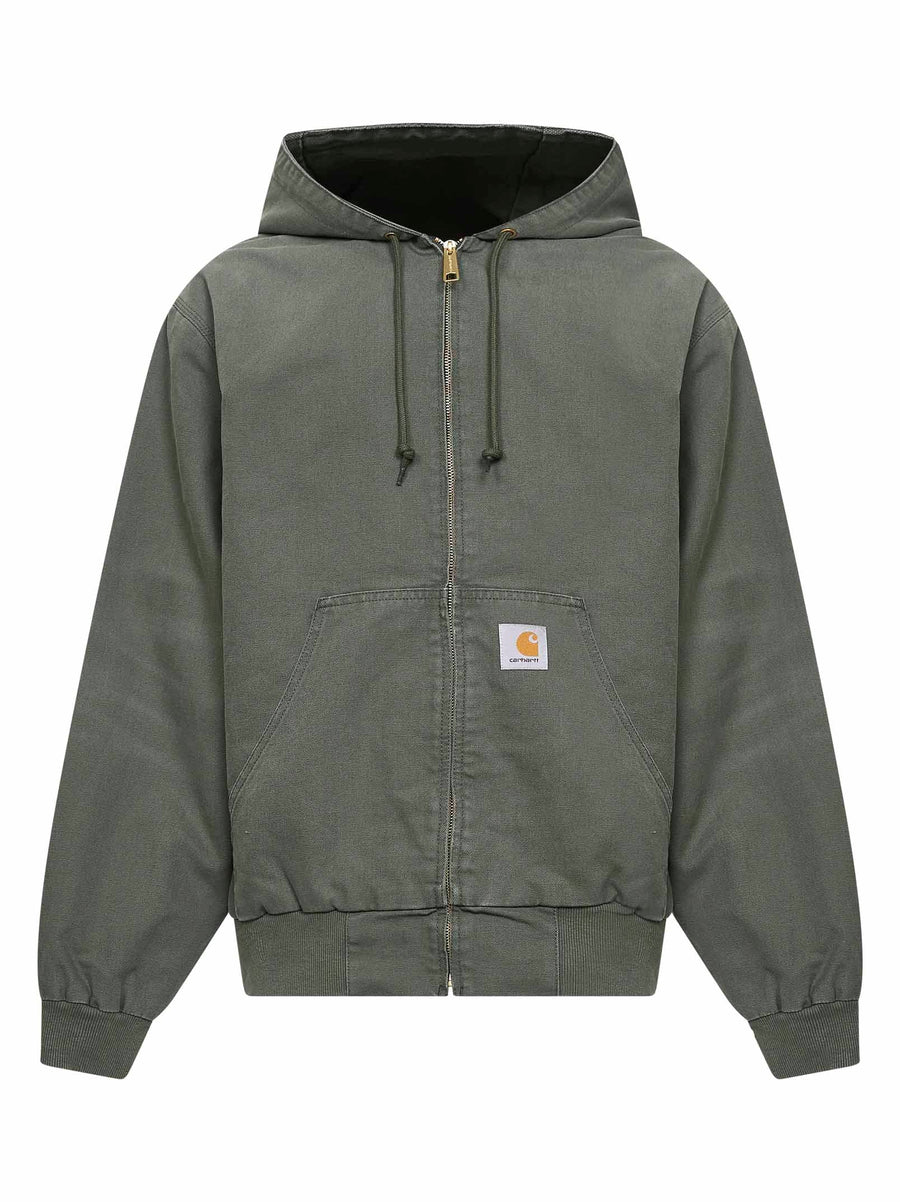Hooded Jacket Og Active Green Organic Cotton Bomber