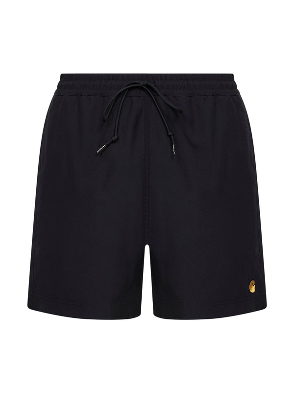Black Swim Trunks Polyester Beachwear