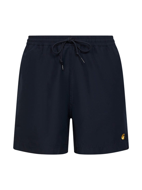 Dark Navy Swim Trunks Polyester Beachwear