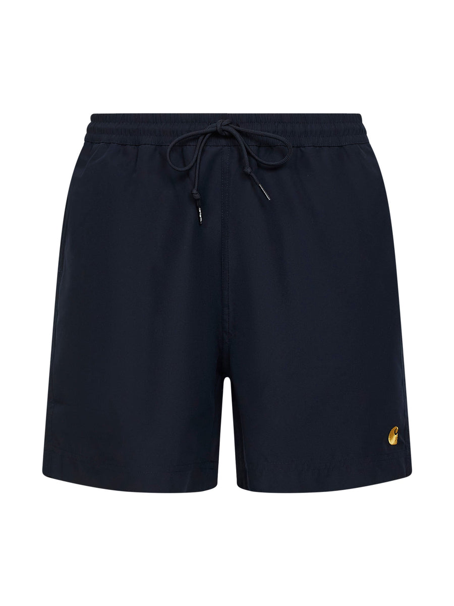 Dark Navy Swim Trunks Polyester Beachwear