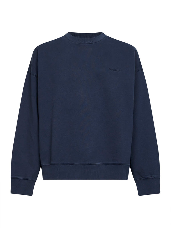 Crewneck Sweatshirt Benton Blue Cotton Sweatshirts