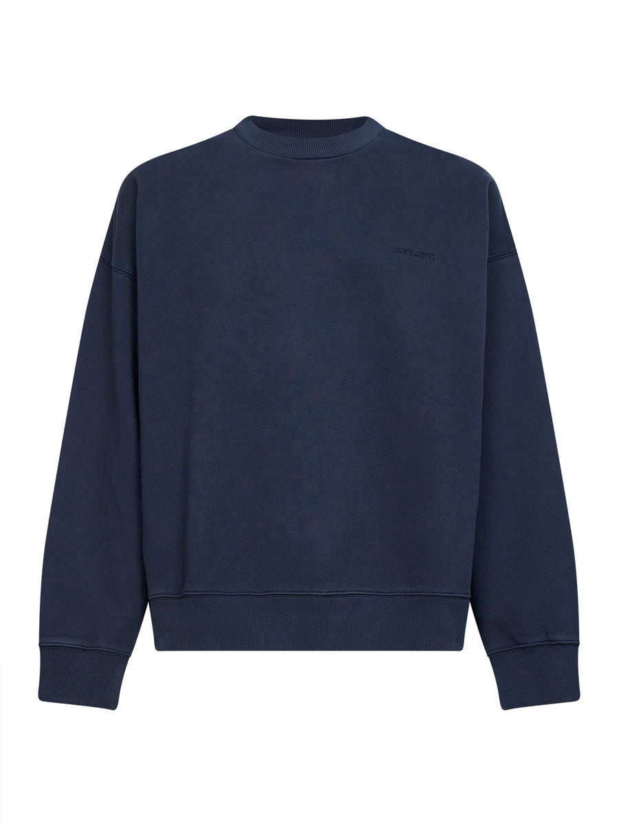 Crewneck Sweatshirt Benton Blue Cotton Sweatshirts
