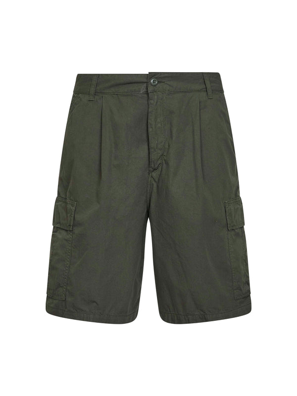 Cargo Shorts Green Cotton