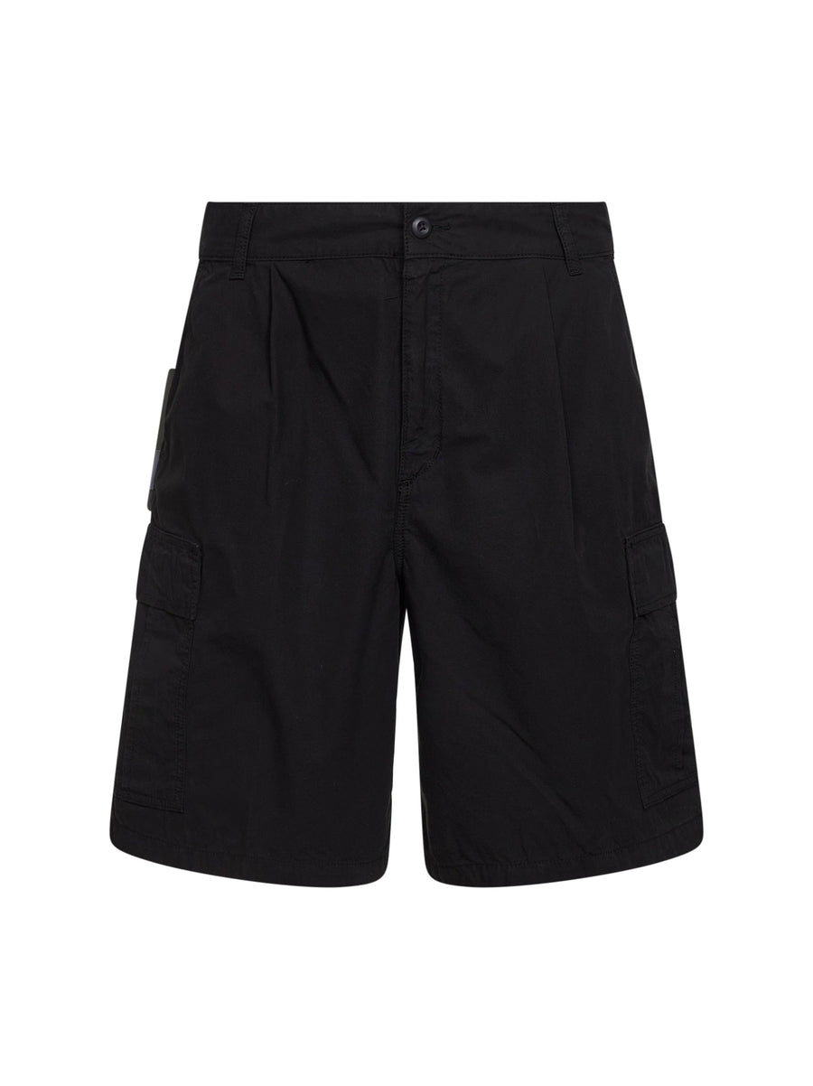 Cargo Shorts Black Cotton