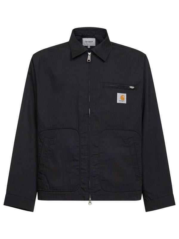 Bomber Jacket Postal Black Cotton