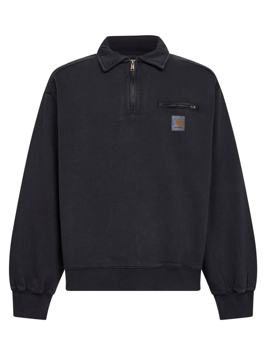 Sweatshirt Detroit Half-Zip Black Cotton Sweatshirts