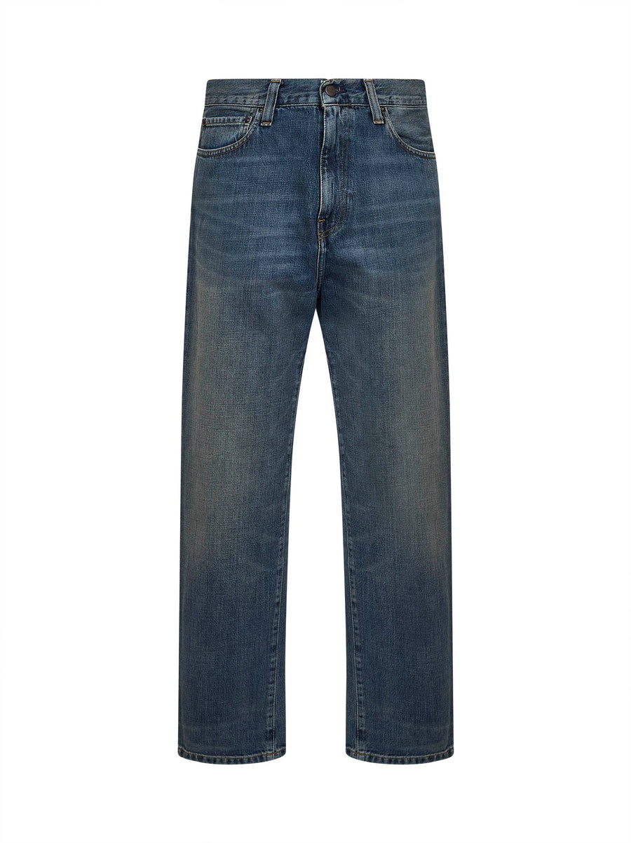 Blue Five-Pocket Jeans Cotton