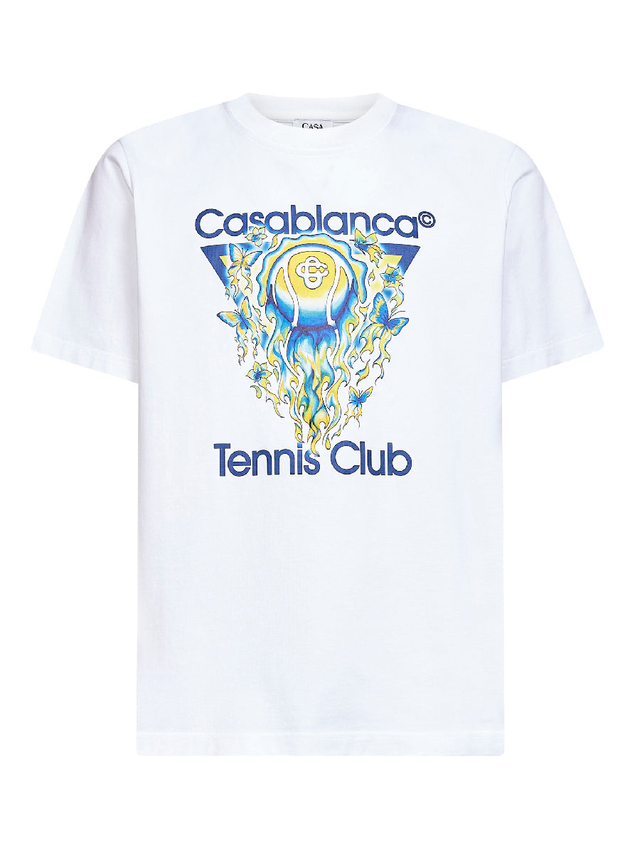 Tennis Club Icon T-Shirt White Cotton T-shirts