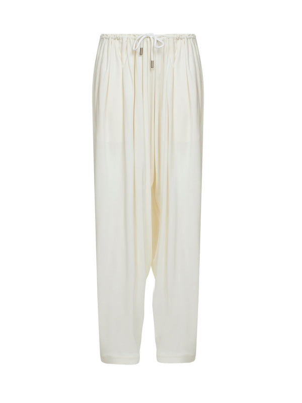 Trousers Ivory Viscose