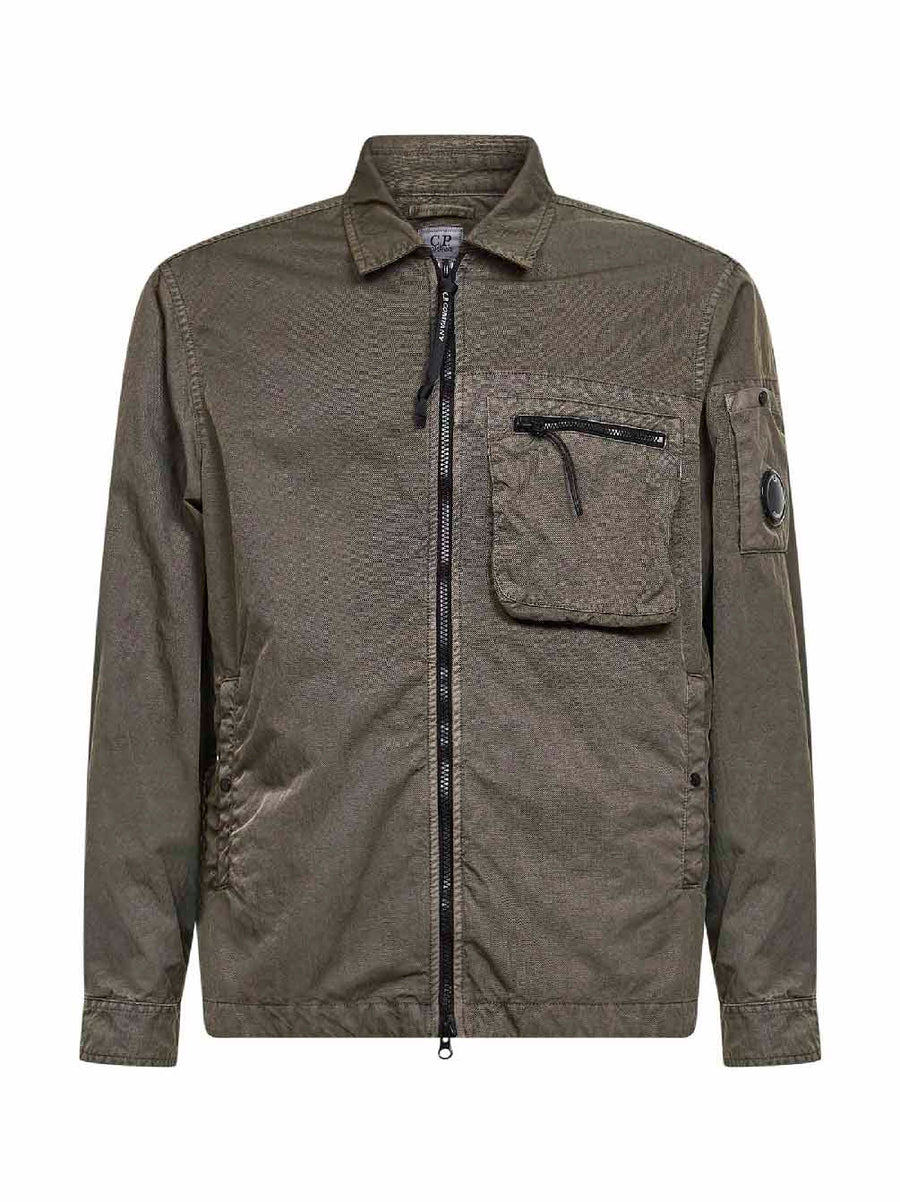 Overshirt Green Panama-R Lens Polyamide Bomber Jackets