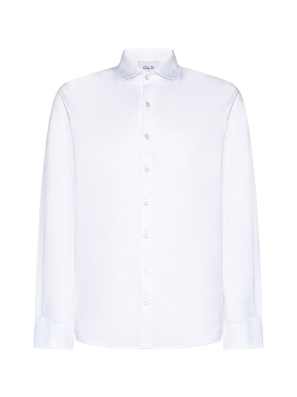 Cotton Knit Shirt White