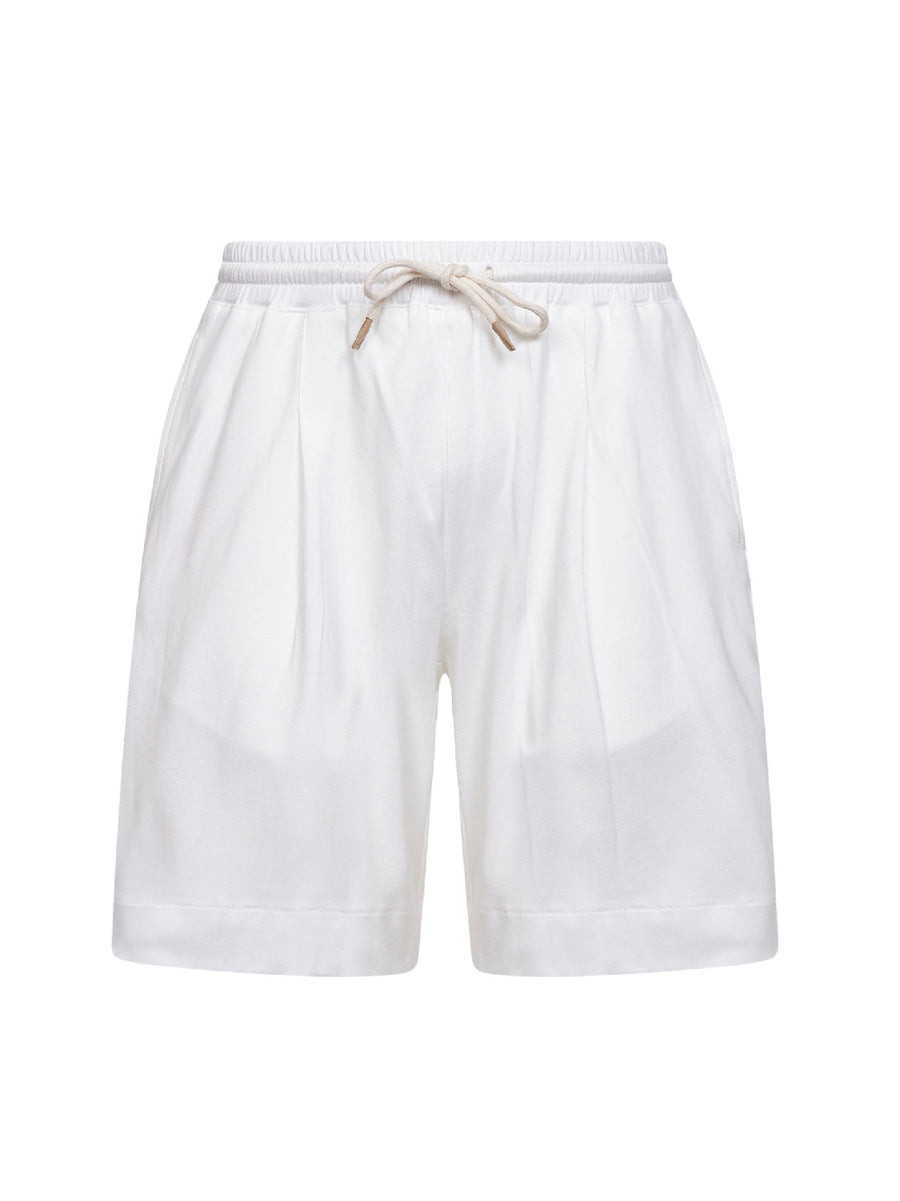 Bermuda Shorts White Cotton