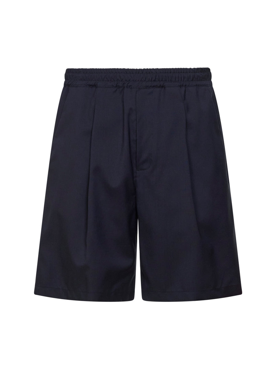 Shorts Virgin Wool Blend Blue