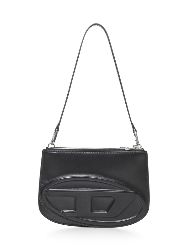 1dr Twin Shoulder Bag Black Bovine Leather